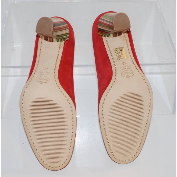 VGUC  Womens Designer Italian Suede Pumps - Picture 6 of 8